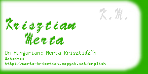 krisztian merta business card